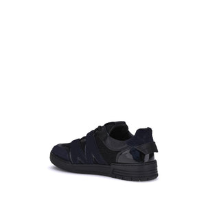 Schwarze Kalbshaut Bos Taurus Sportschuhe