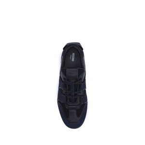 Schwarze Kalbshaut Bos Taurus Sportschuhe