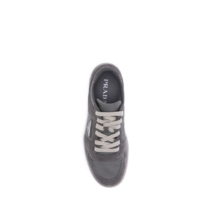 Graue Kalbshaut Bos Taurus Low-Top Sneaker