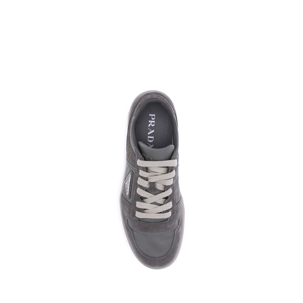 Graue Kalbshaut Bos Taurus Low-Top Sneaker