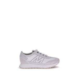 Weiße Polyamid-Sneaker mit niedrigem Schaft