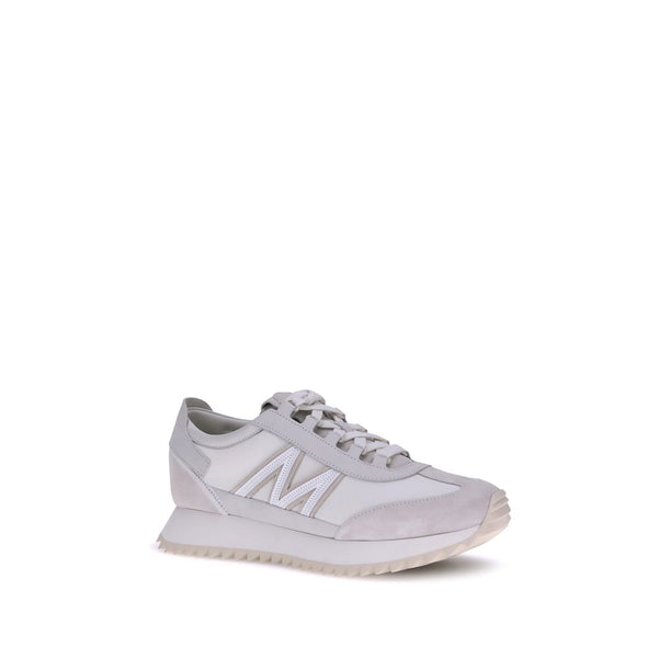 Weiße Polyamid-Sneaker mit niedrigem Schaft