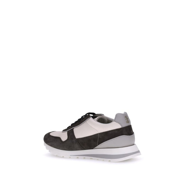 Bunte Kalbshaut Bos Taurus Plateau-Sneaker