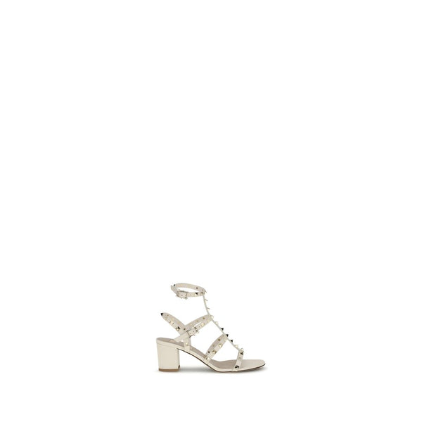 Cremeweiße Kalbsleder Bos Taurus Sandalen