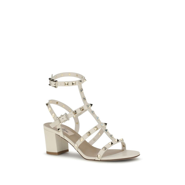 Cremeweiße Kalbsleder Bos Taurus Sandalen