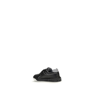 Schwarze Low-Top-Sneaker aus Kalbsleder Bos Taurus