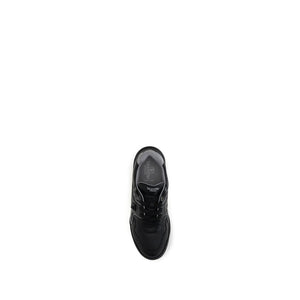 Schwarze Low-Top-Sneaker aus Kalbsleder Bos Taurus