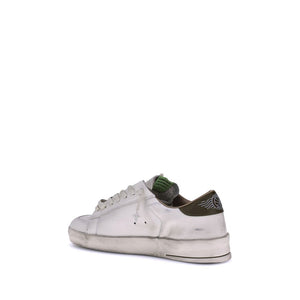 Weiße Kalbshaut Bos Taurus Sneakers mit niedrigem Schaft