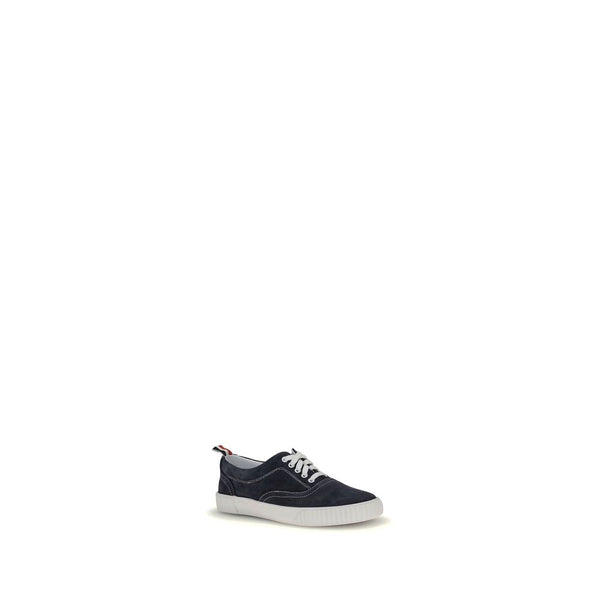 Dunkelblaue Kalbshaut Bos Taurus Sneakers mit niedrigem Schaft