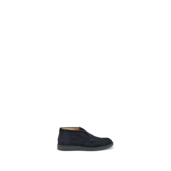Dunkelblaue Kalbshaut Bos Taurus Slip-On Loafer