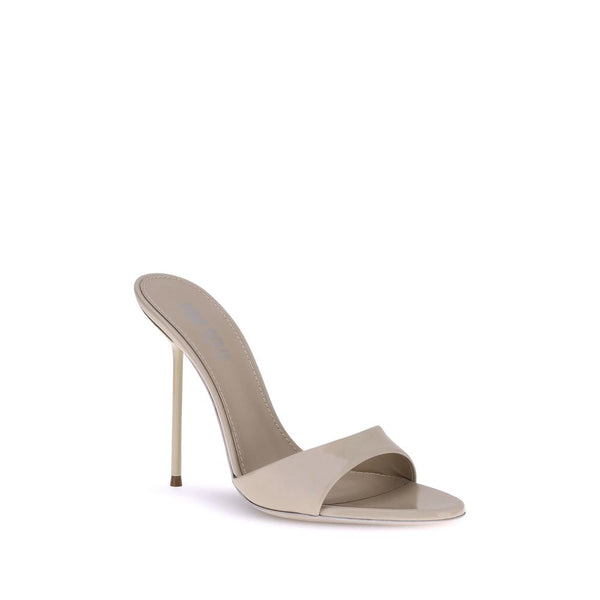 Beige Sandalen mit Stilettoabsatz aus Kalbsleder Bos Taurus