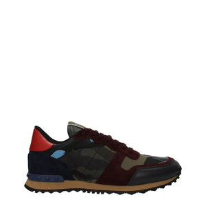 Grünes Leder Sportliche Turnschuhe