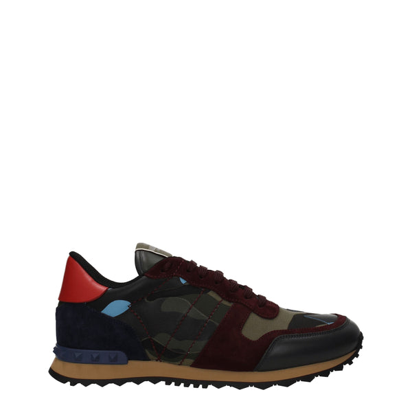 Grünes Leder Sportliche Turnschuhe