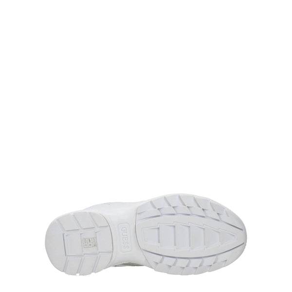 Weiße klobige Turnschuhe aus Polyethylen