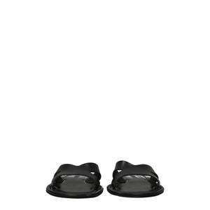Elegante Leder-Hausschuhe in Schwarz