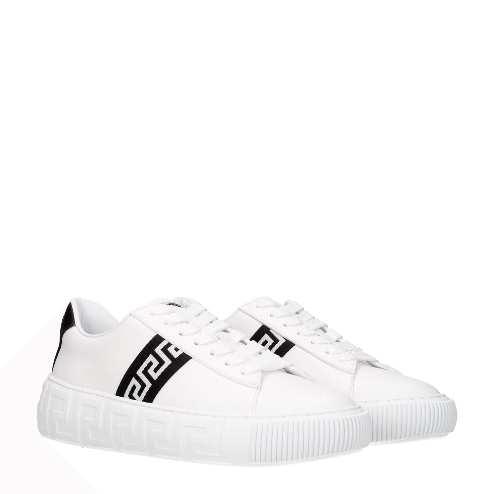 Weiße Leder-Sneakers