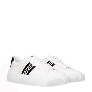 Weiße Leder-Sneakers