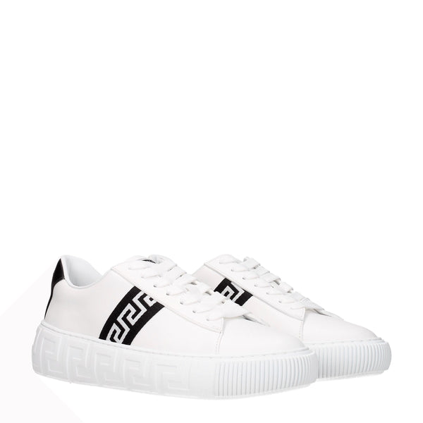 Weiße Leder-Sneakers