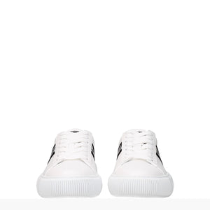 Weiße Leder-Sneakers