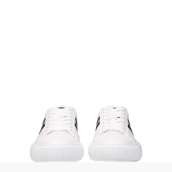 Weiße Leder-Sneakers