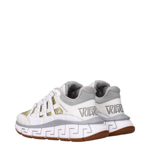 Weißes Leder Sportliche Turnschuhe