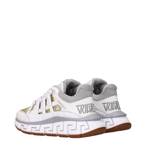 Weißes Leder Sportliche Turnschuhe