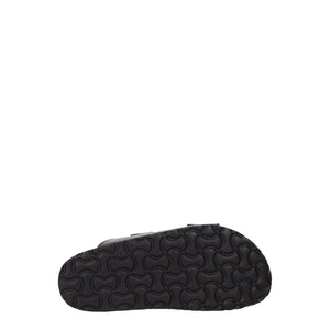 Elegante Leder-Hausschuhe in Schwarz