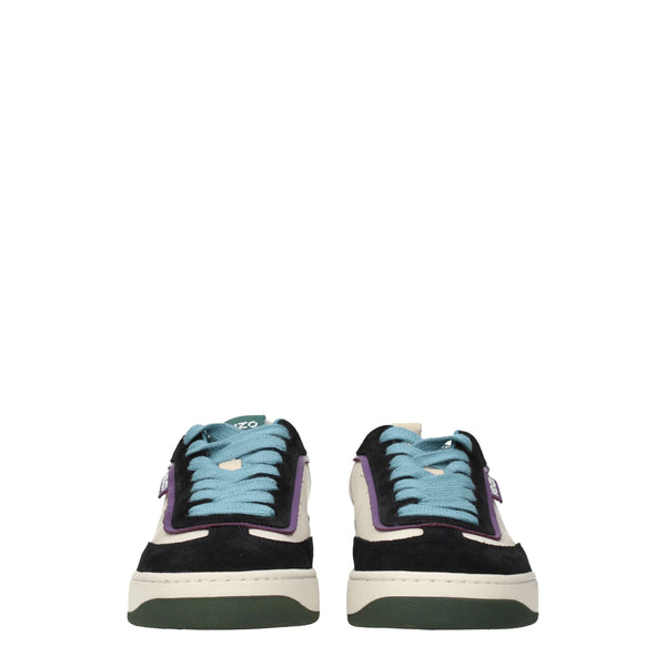 Bunte Sneaker aus Leder mit niedrigem Schaft