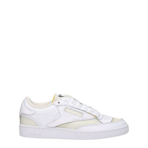 Weiße Stoff-Sneaker mit niedrigem Schaft