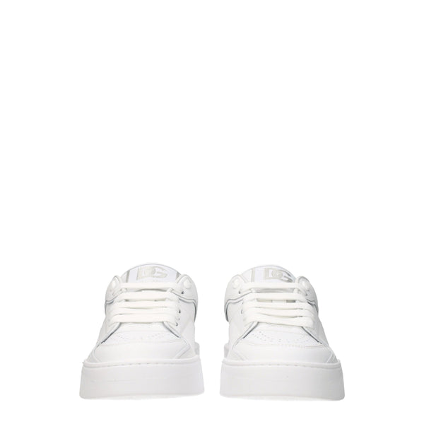 Weiße Sneakers aus Leder