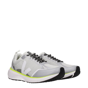 Graue Sportliche Turnschuhe aus Stoff