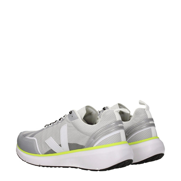 Graue Sportliche Turnschuhe aus Stoff