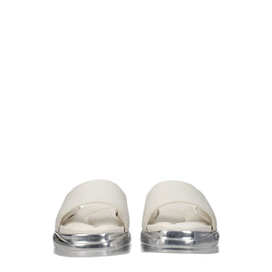Elegante Hausschuhe aus Grauem Leder