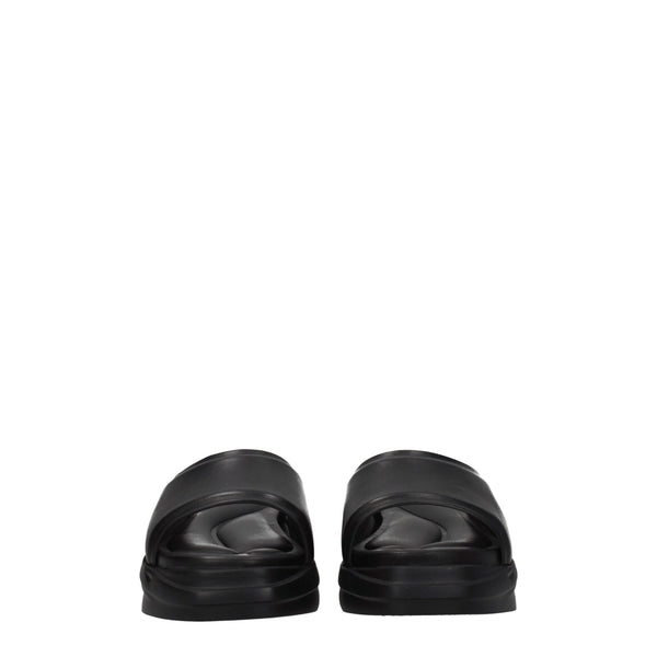 Elegante Leder-Hausschuhe in Schwarz