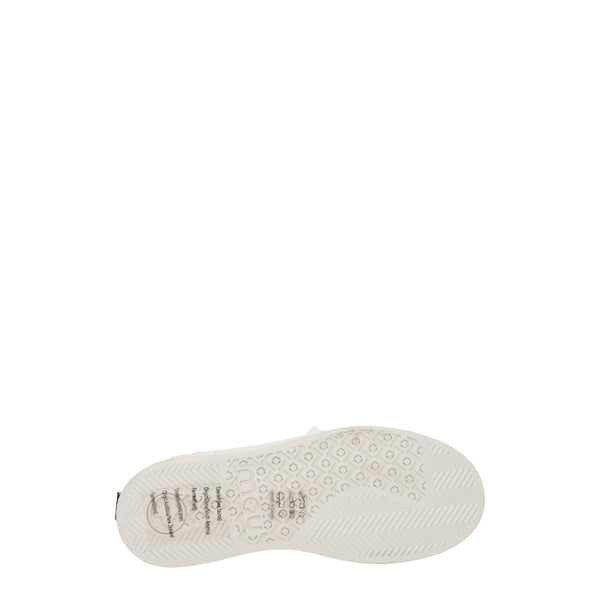 Graue Leder-Sneakers mit niedrigem Schaft