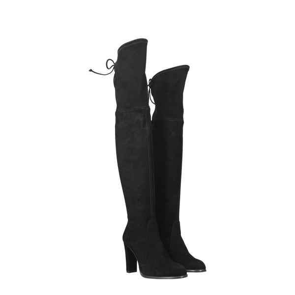 Schwarzes Leder Over The Knee