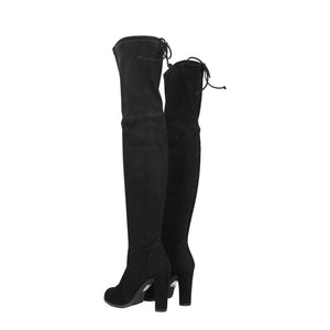 Schwarzes Leder Over The Knee