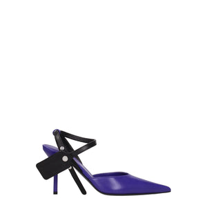 Lila Leder High Heel Pumps