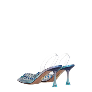 Transparente PVC-Stilettosandalen
