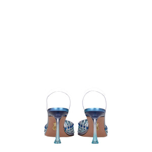 Transparente PVC-Stilettosandalen