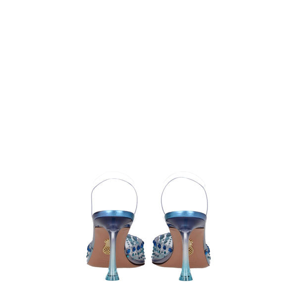 Transparente PVC-Stilettosandalen
