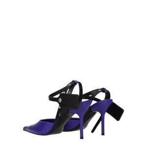 Lila Leder High Heel Pumps