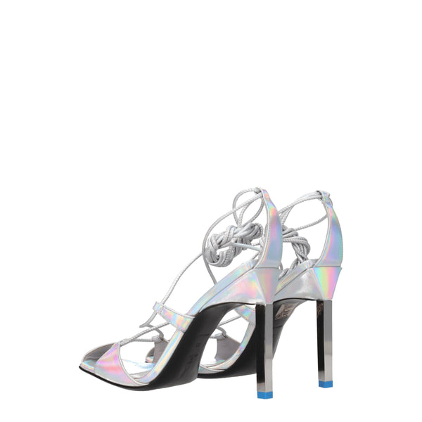 Elegante Graue Leder-Stilettos