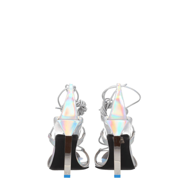 Elegante Graue Leder-Stilettos