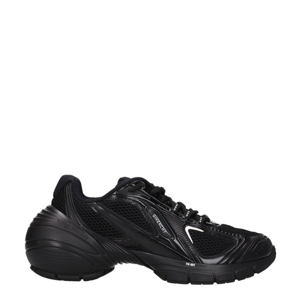Schwarzer Stoff Sportliche Turnschuhe