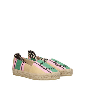 Espadrilles aus mehrfarbigem Stoff