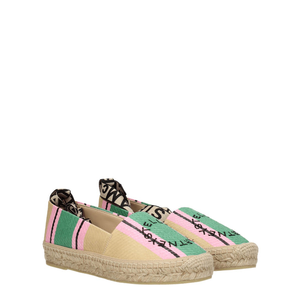Espadrilles aus mehrfarbigem Stoff