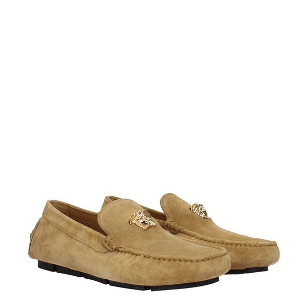 Beige Leder Slipper