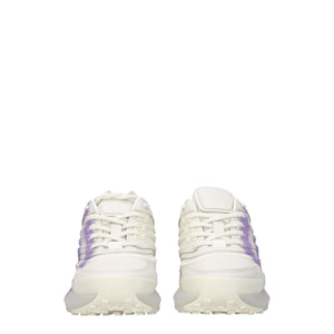 Beigefarbene Leder-Sneaker mit niedrigem Schaft