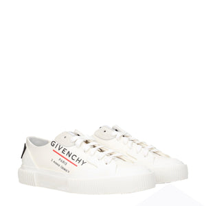 Beigefarbene Sneakers aus Stoff mit niedrigem Schaft